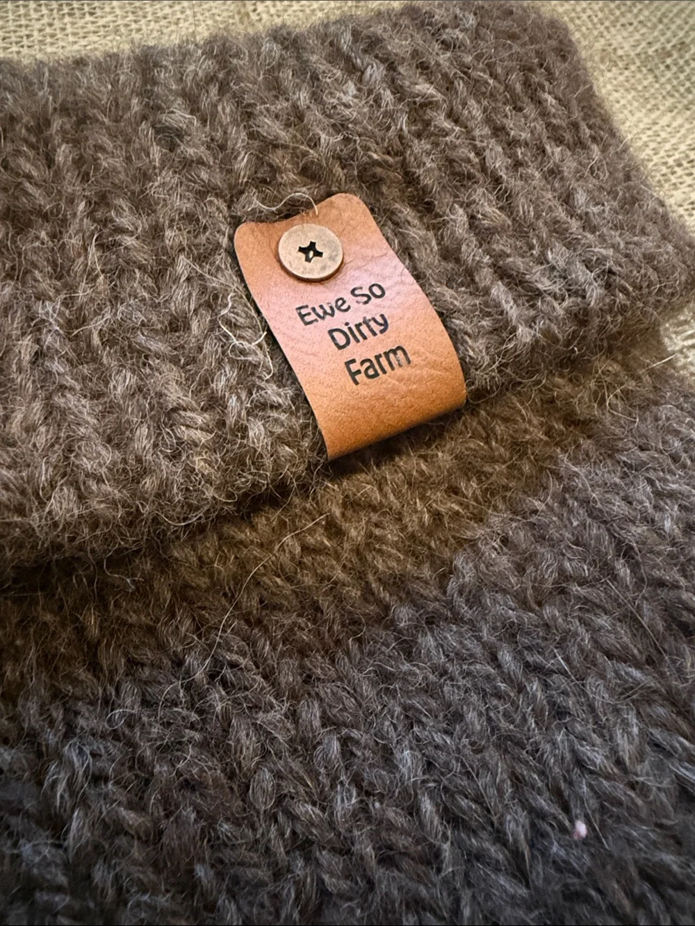 Cozy Brown Knit Beanie